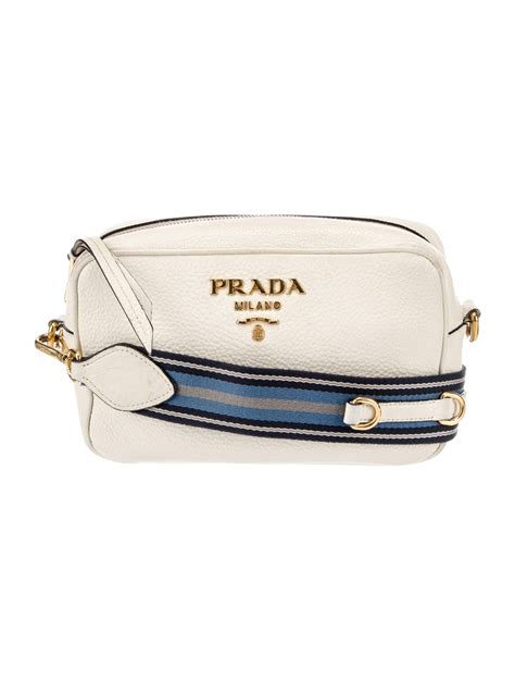 PRADA Vitello Daino Soft Small Camera Crossbody Sand